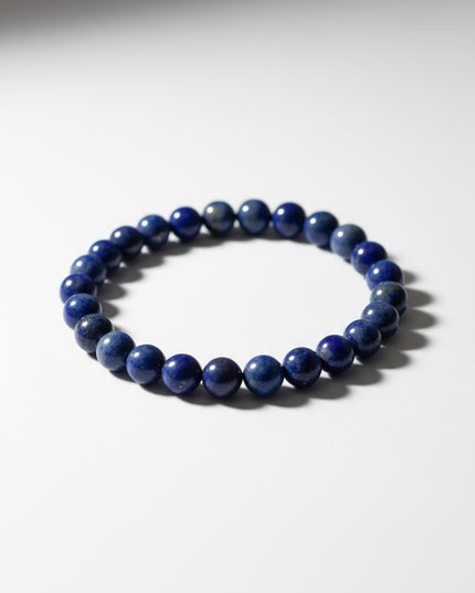 Lapis Lazuli Bracelet Metal Free for Wisdom, Intuition and Truth 8mm