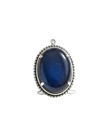 Blue Goldstsone Necklace Pendant For Emotional, Spiritual, and Physical Healing