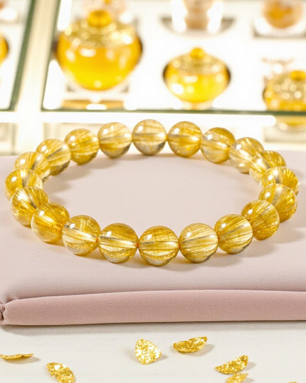 Natural Citrine Bracelet Metal Free for Joy, Abundance and Manifestation