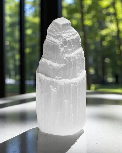 Selenite Tower Natural Crystal for Energy Cleansing & Meditation