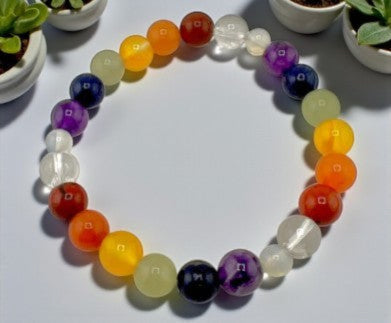 7 Chakra Stone Healing Bracelet 8mm