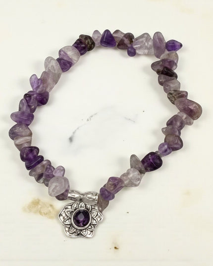 Chipped Rose Quartz Bracelet for Promoting Self-Love, Emotional Healing, and Harmonious Relationships.