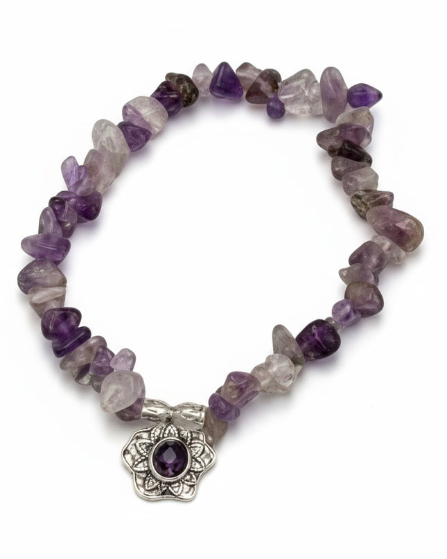 Chipped Rose Quartz Bracelet for Promoting Self-Love, Emotional Healing, and Harmonious Relationships.