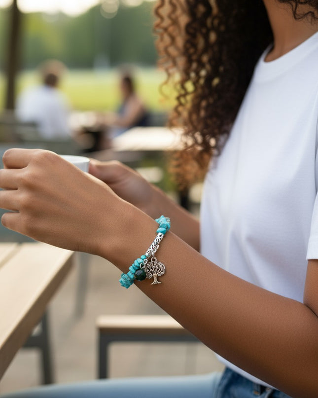 Chipped Turquoise Bracelet