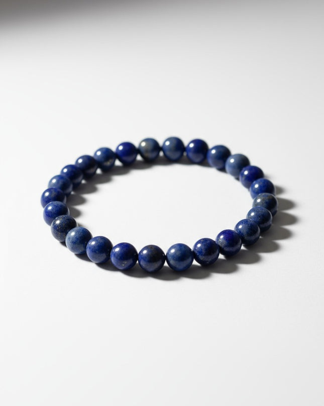 Lapis Lazuli Bracelet Metal Free for Wisdom, Intuition and Truth 8mm
