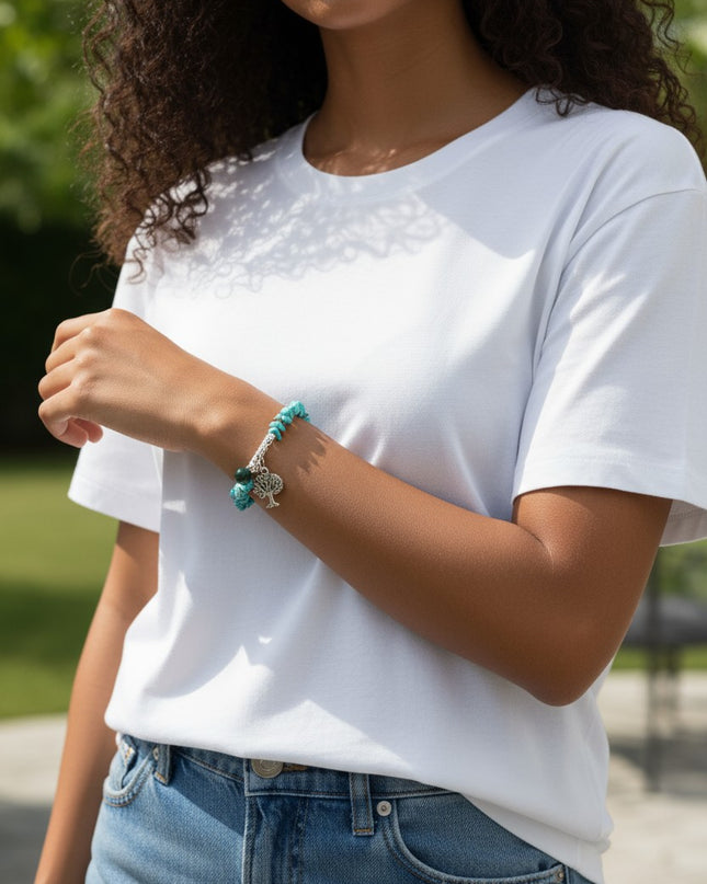 Chipped Turquoise Bracelet