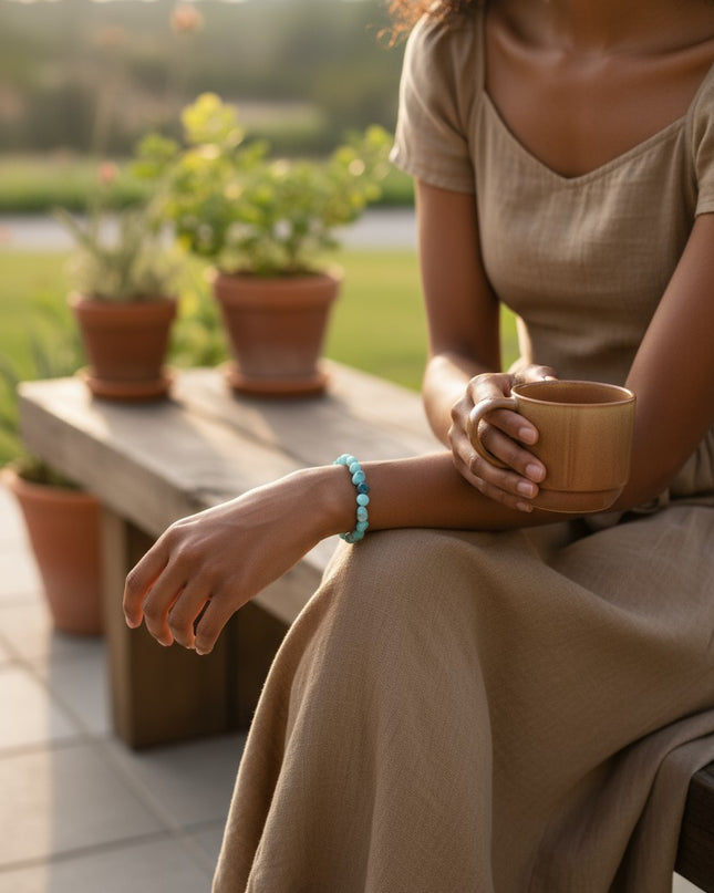 Amazonite Bracelet for Balance, Calming, and Communication