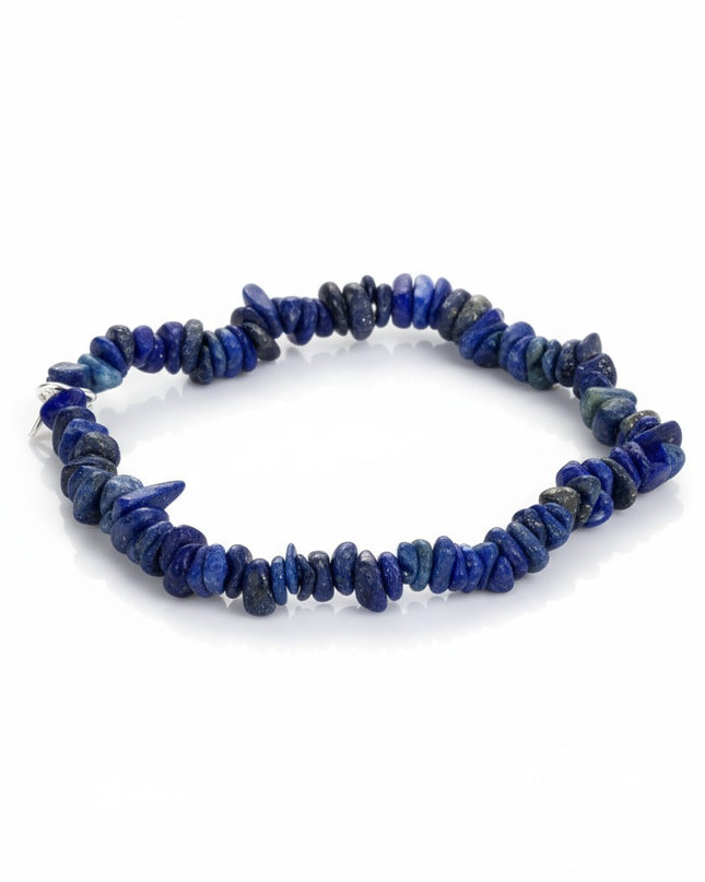 Chipped Lapis Lazuli Bracelet for Power, Energy, and Perception