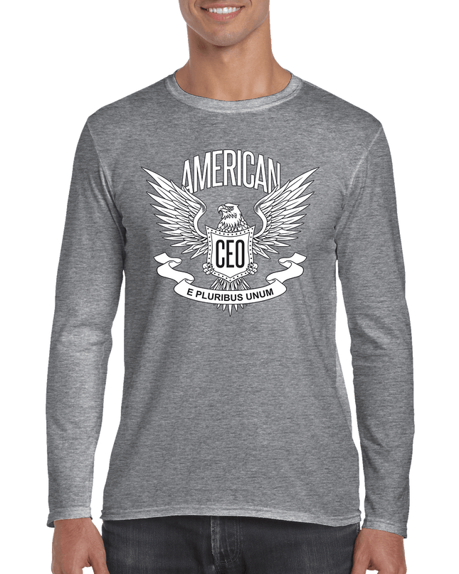American CEO Patriotic Eagle Men's Long Sleeve Shirt