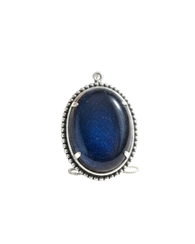 Blue Goldstsone Necklace Pendant For Emotional, Spiritual, and Physical Healing