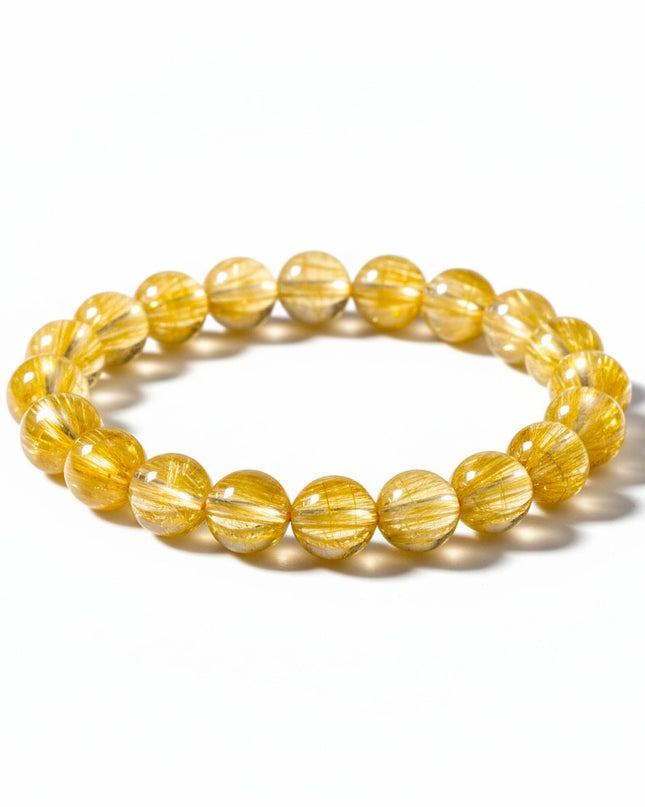 Natural Citrine Bracelet Metal Free for Joy, Abundance and Manifestation
