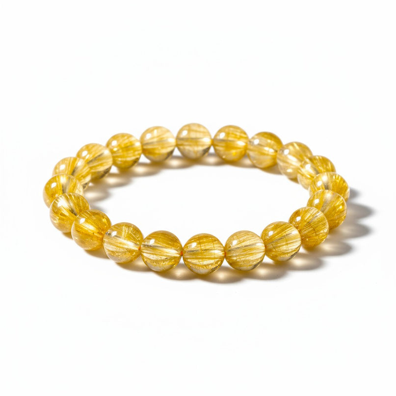 Natural Citrine Bracelet Metal Free for Joy, Abundance and Manifestation
