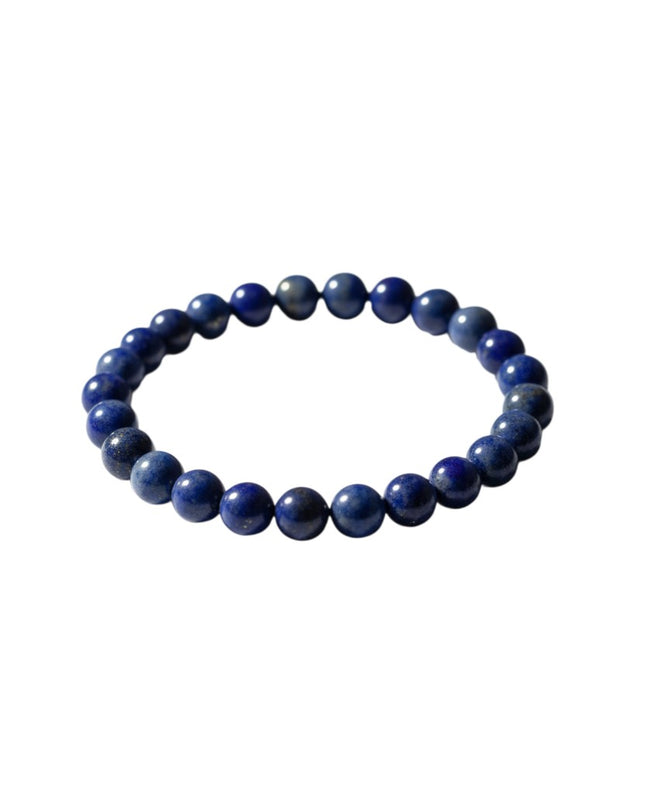 Lapis Lazuli Bracelet Metal Free for Wisdom, Intuition and Truth 8mm