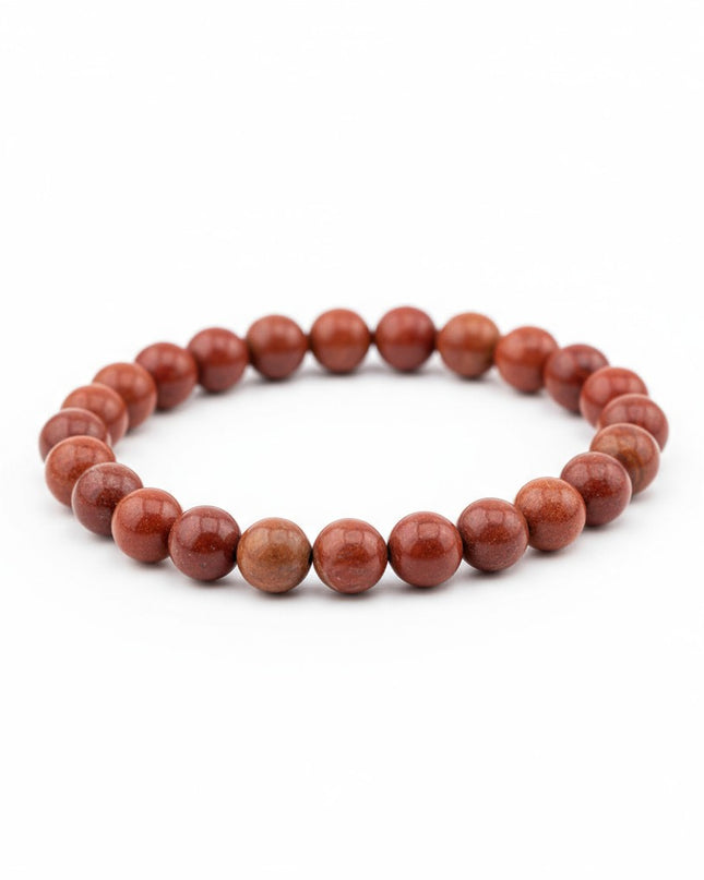 Red Jasper Bracelet for Grounding, Stress and Cleansing