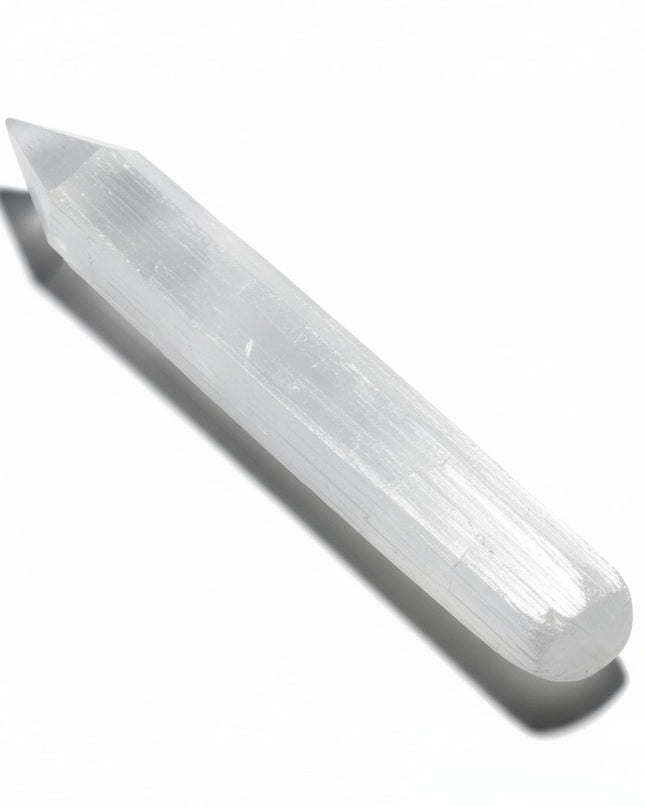 Selenite Crystal Massage Healing Wand Polished Point