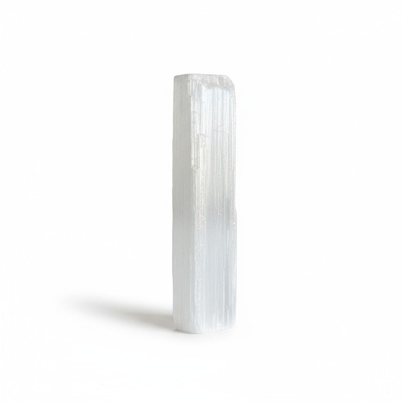 Raw Selenite Stick for Energy Cleansing, Charging Crystals & Spiritual Protection and Meditation Tool - 5 Inch