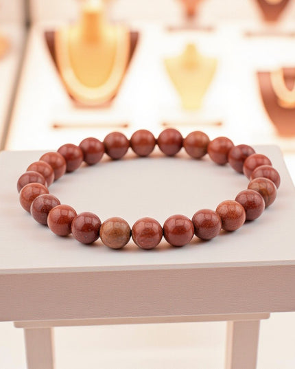 Red Jasper Bracelet for Grounding, Stress and Cleansing