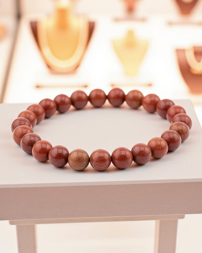 Red Jasper Bracelet for Grounding, Stress and Cleansing