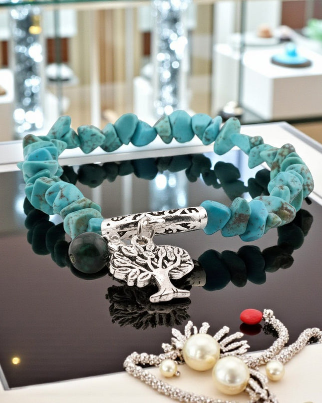 Chipped Turquoise Bracelet